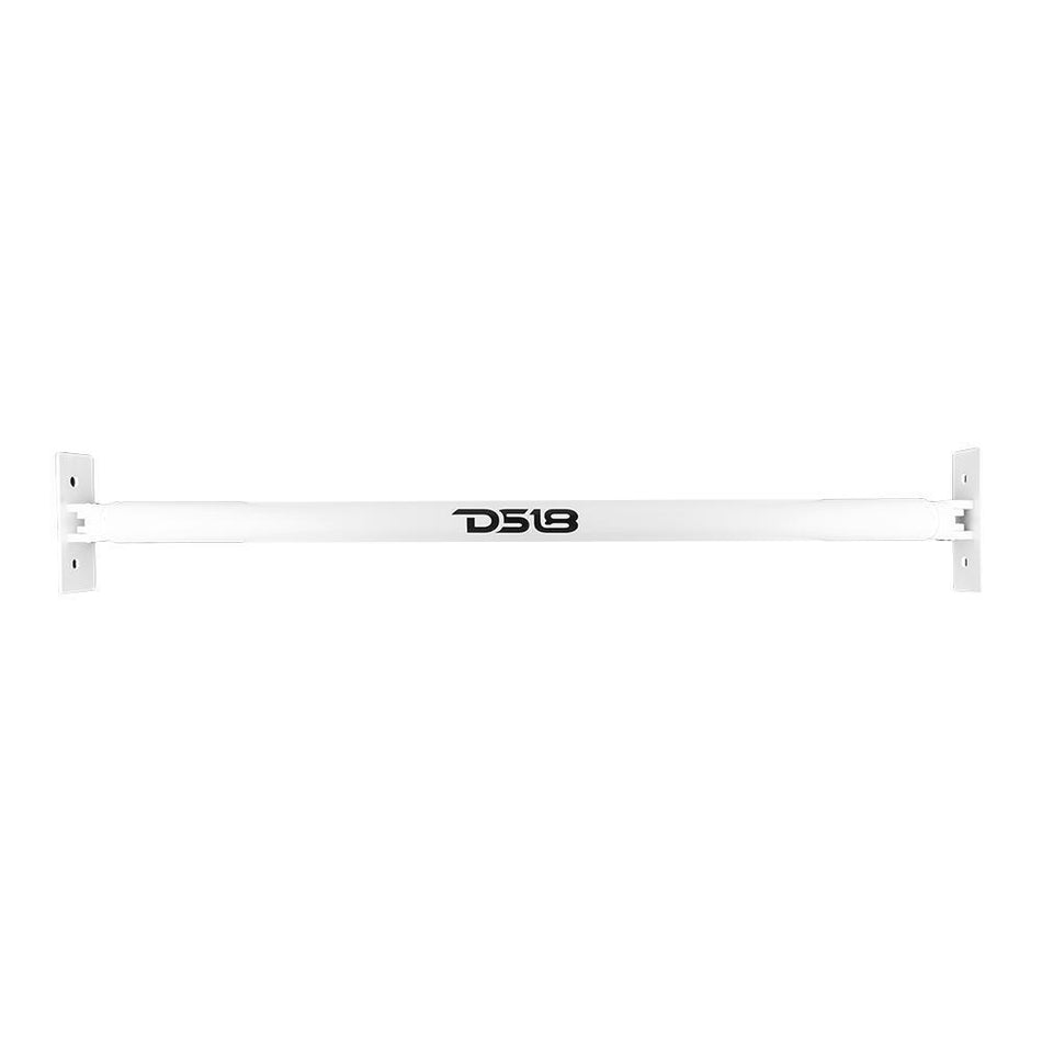 DS18 DS-JL-TUBE/WH JL/JLU Mounting Tube W/ Mobile Clamps Perfect for Mounting Towers/Pods on Roll Bars and Cages White DS18