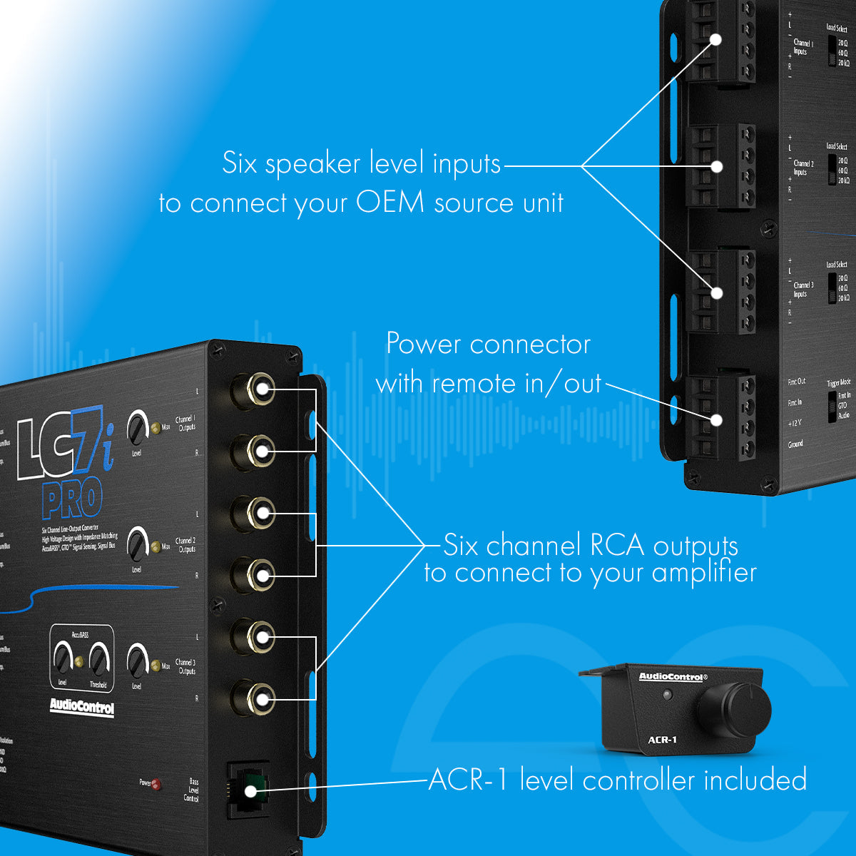 AudioControl LC7i PRO 6-Channel Line Output Converter – Elite Auto