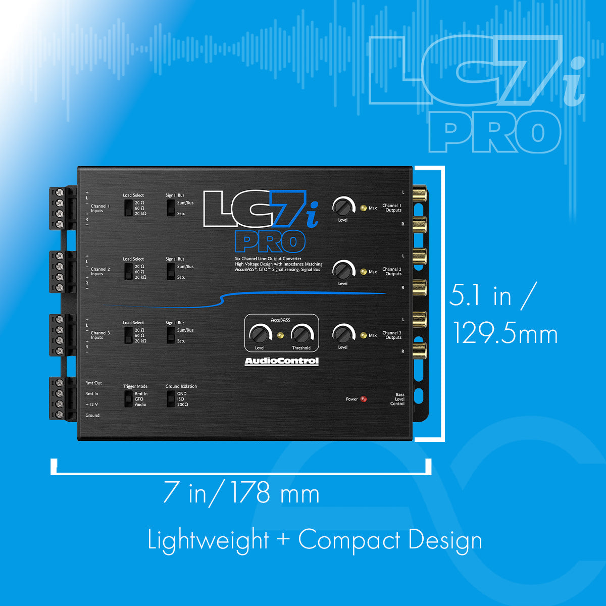 AudioControl LC7i PRO Six-Channel Line Output Converter with