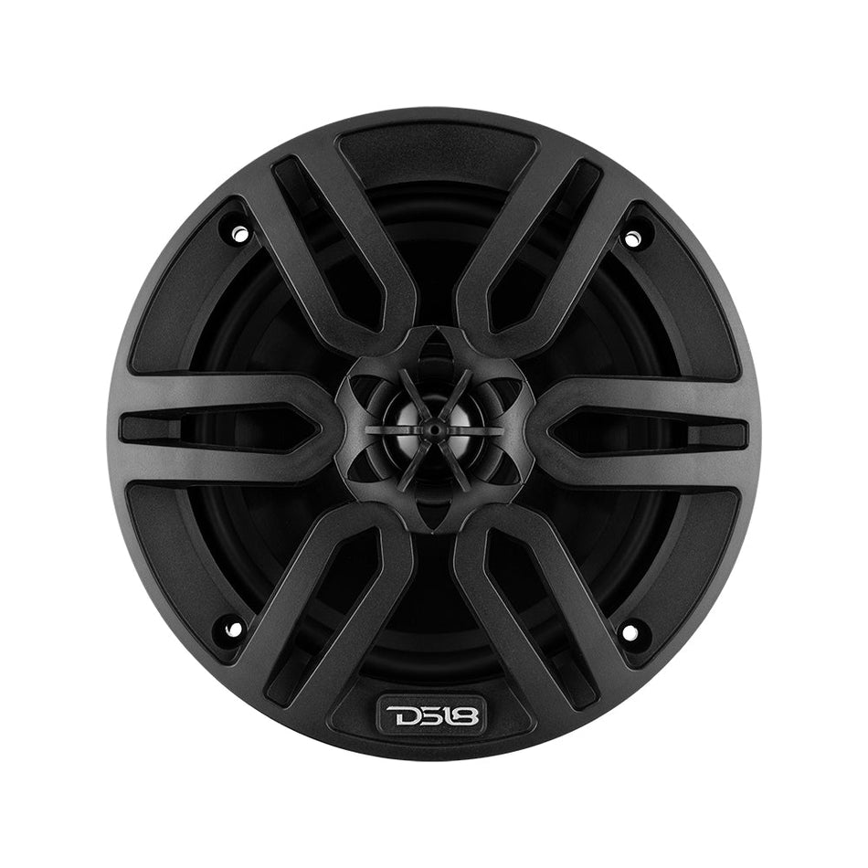DS18 DS-MP6/BK DS18 Marine 6 Inch 2-Way Marine Speakers 200 Watts Black DS18
