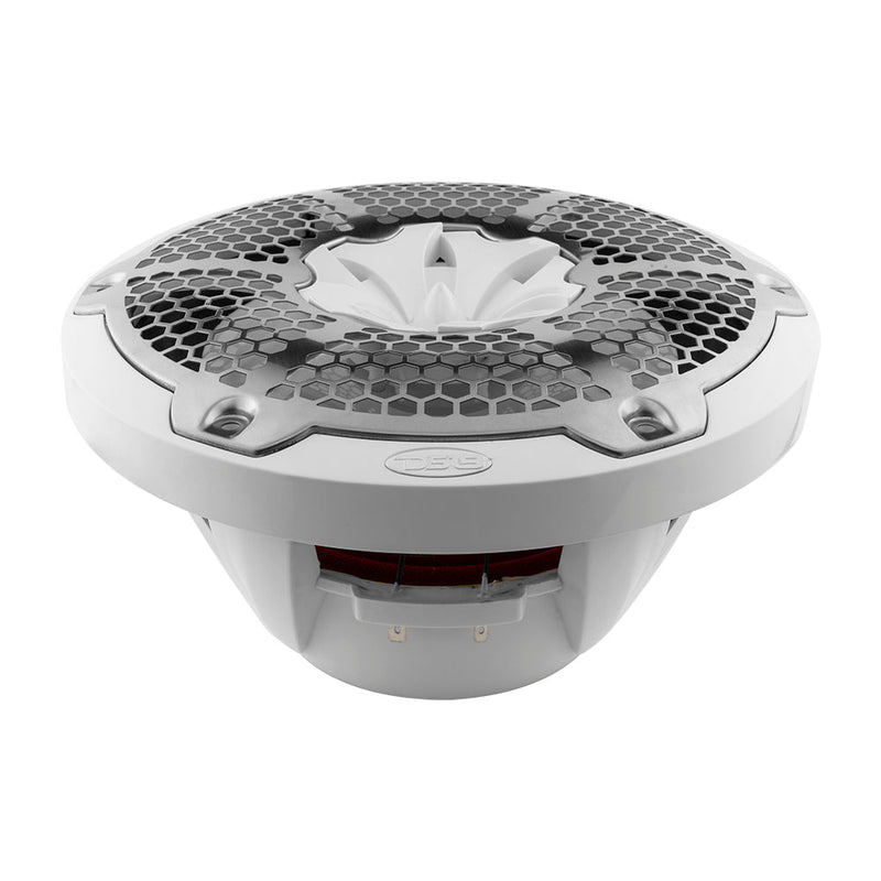 DS18 DS-NXL-10M/WH HYDRO 10 Inch 2-Way Marine Speakers W/ Bullet Tweeter And Integrated RGB LED Lights Mesh White DS18