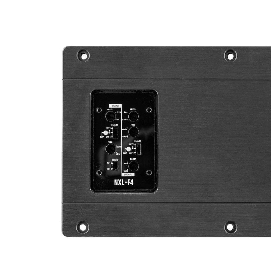 DS18 DS-NXL-F4 HYDRO Flush Mount Full-Range Digital Marine 4 Channel Amplifier W/ Voltmeter 1200 Watts DS18