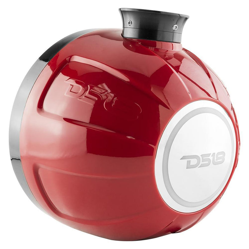 DS18 DS-NXL-PS8R HYDRO 8 Inch Short Marine Towers W/ Flat and Pole Mount RGB LED Lights 375 Watts Red DS18