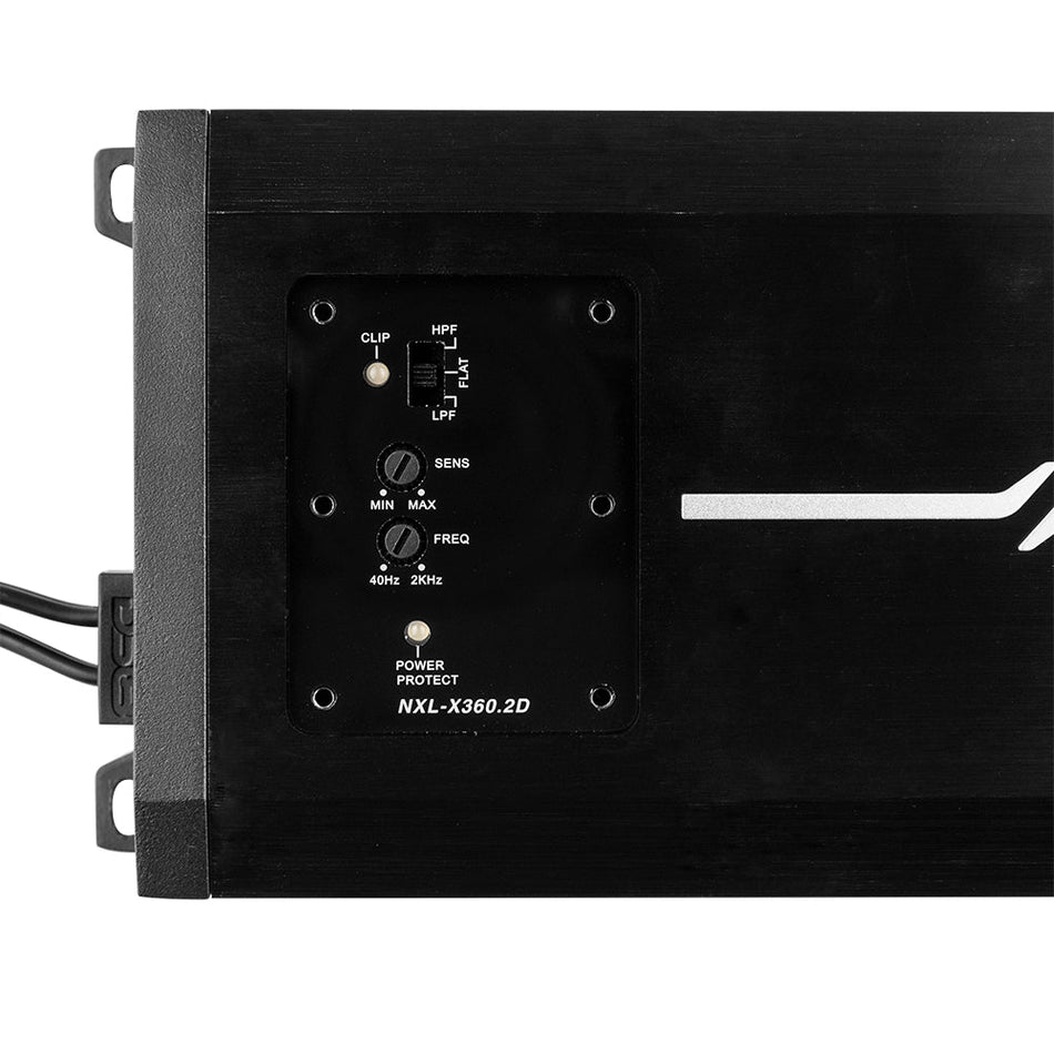 DS18 DS-NXL-X360.2D 2-Channel Marine Waterproof Amplifier - Class D Full-Range 180x2 RMS at 4 Ohms DS18