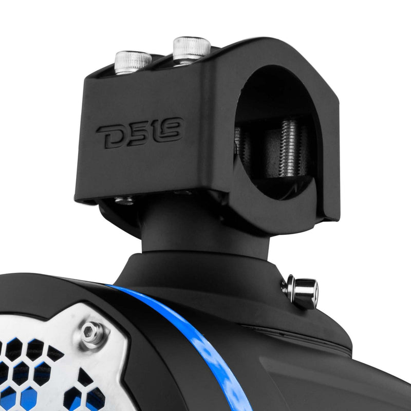 DS18 DS-NXL-X6TPNEO/BK HYDRO 6.5 Inch Neodymium Marine Towers W/ Built-in Passive Radiator 1 Inch Driver and RGB LED Light 450 Watts Black DS18