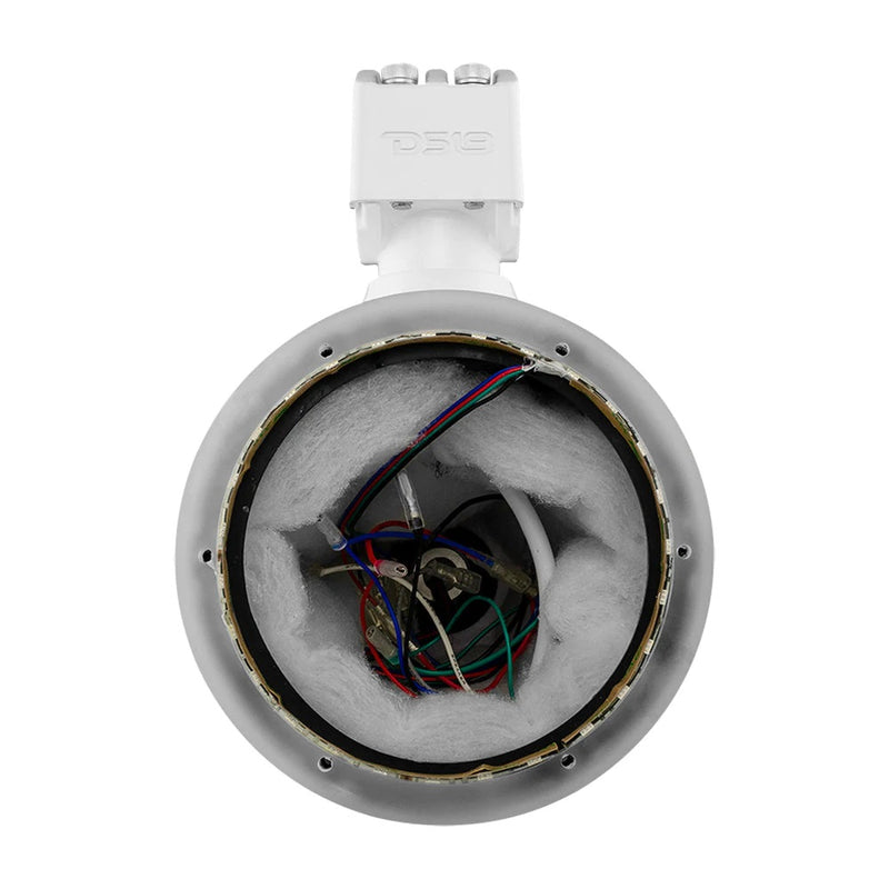 DS18 DS-NXL-X6TP/WH.NS HYDRO 6.5 Inch Marine Tower W/ Integrated RGB LED Lights No Speakers White DS18