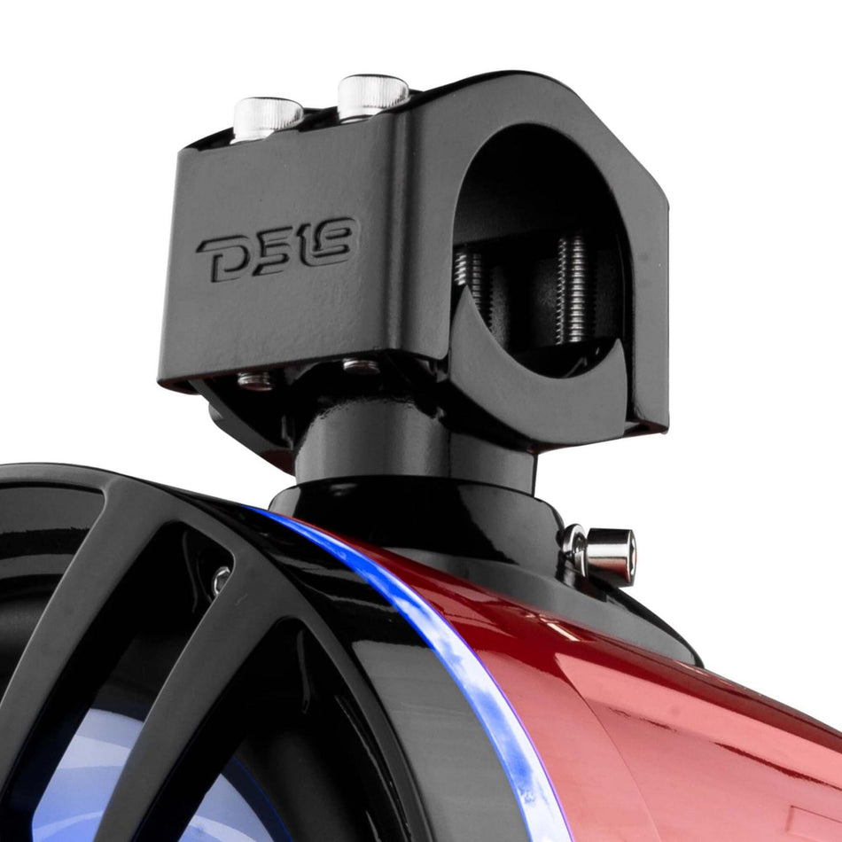 DS18 DS-NXL-X8TP/RD HYDRO 8 Inch Marine Towers W/ Integrated RGB LED Lights 375 Watts Red DS18
