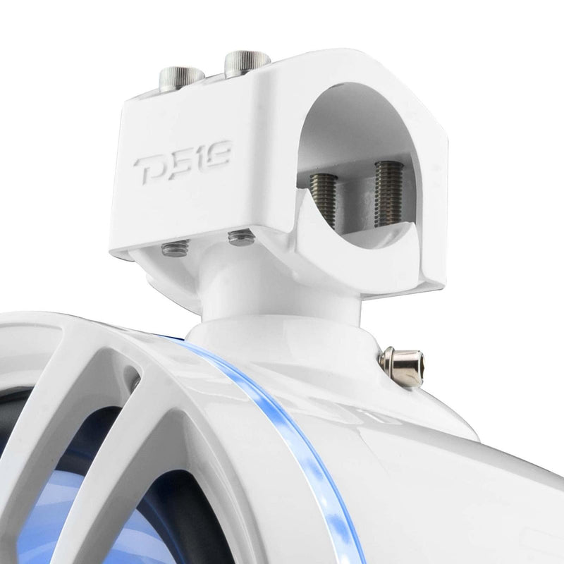 DS18 DS-NXL-X8TP/WH HYDRO 8 Inch Marine Towers W/ Integrated RGB LED Lights 375 Watts White DS18