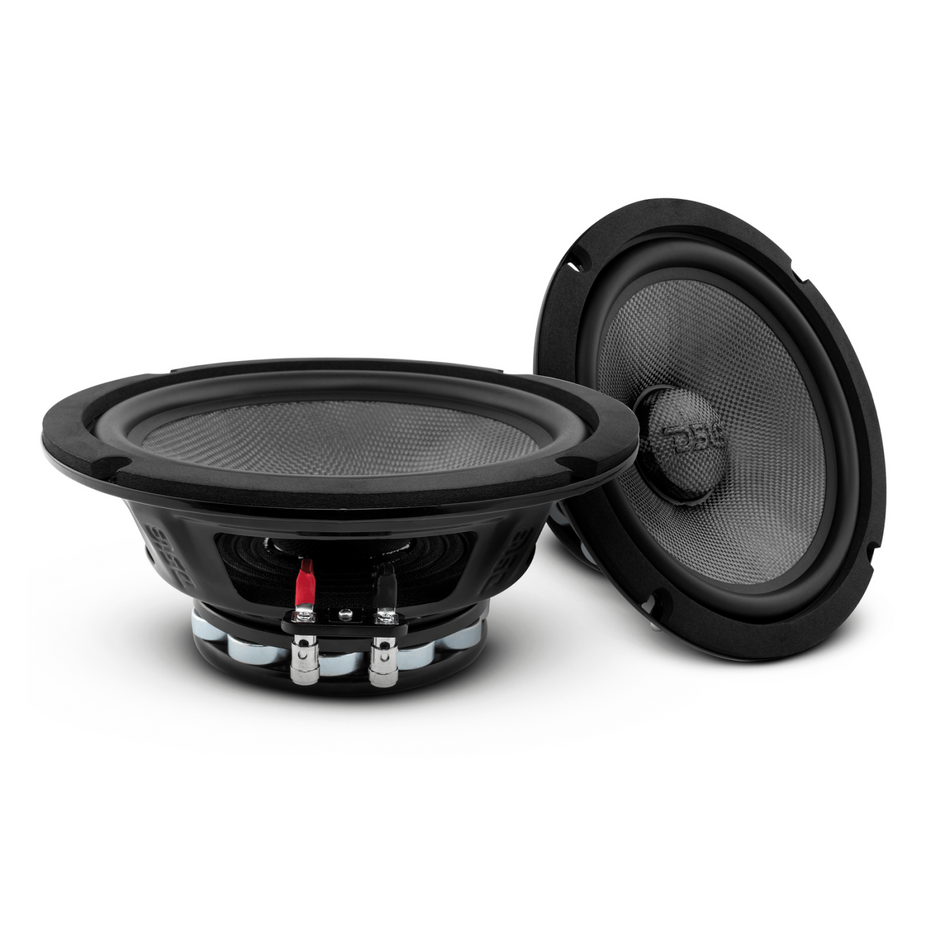 DS18 DS-PRO-CF8.2NR PRO 8 Inch Carbon Fiber Water resistant Cone Neodymium Mid-Bass Loudspeaker 2-Ohm DS18