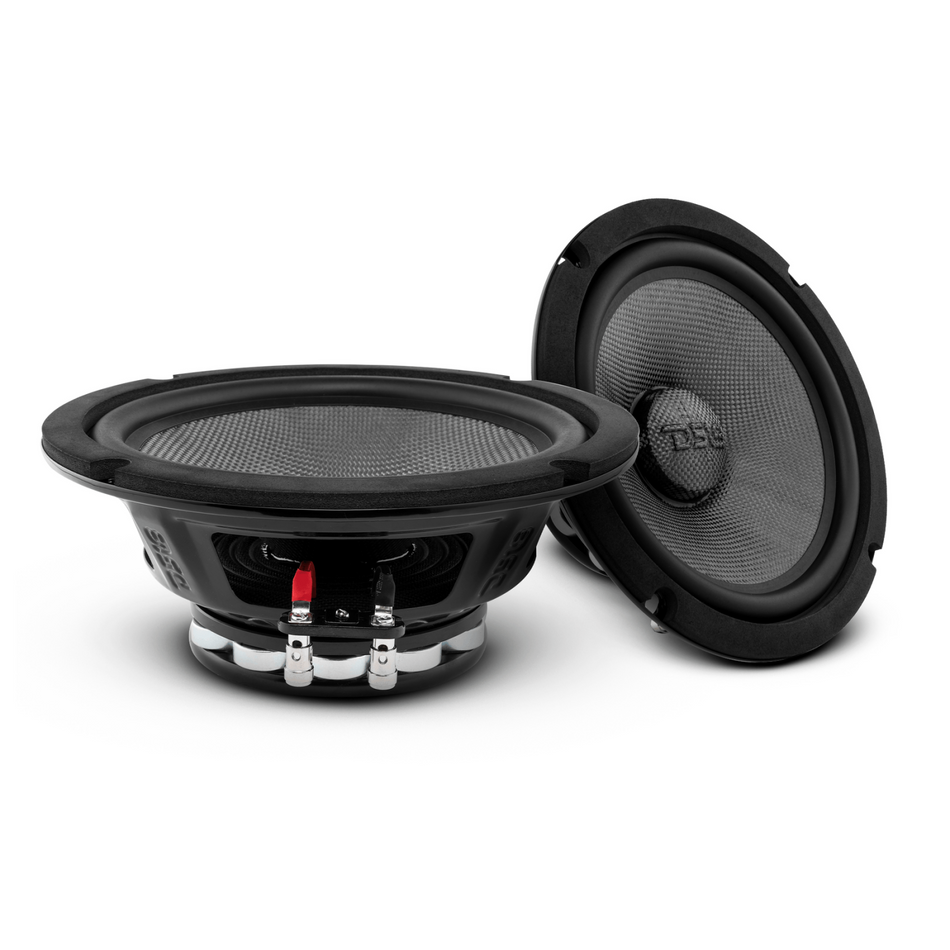 DS18 DS-PRO-CF8.4NR PRO 8 Inch Carbon Fiber Water resistant Cone Neodymium Mid-Bass Loudspeaker 4-Ohm DS18