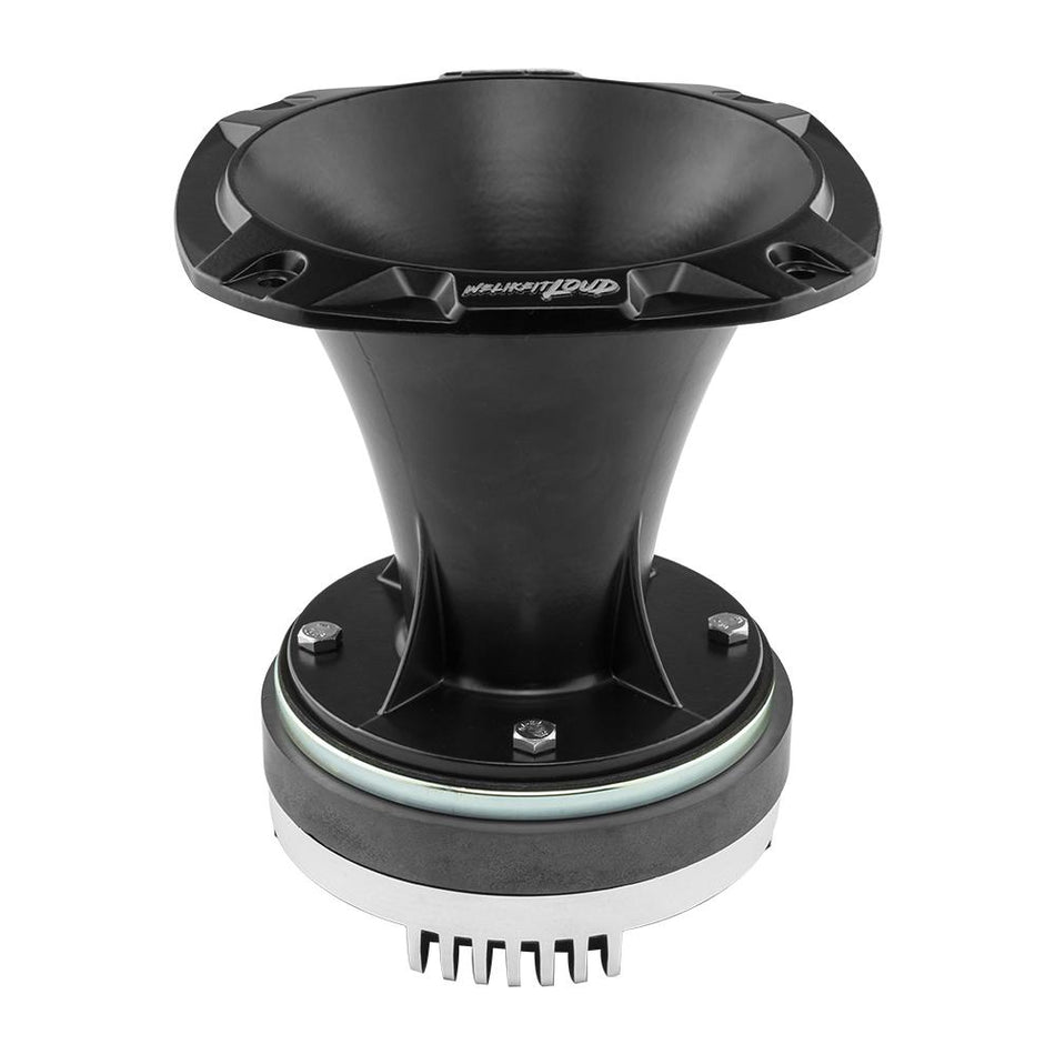 DS18 DS-PRO-DKH1 PRO-D1 2 Inch Bolt On Throat Compression Driver W/ 2 Inch Titanium Voice Coil and PRO-HA102/BK Horn 640 Watts 8-ohm DS18