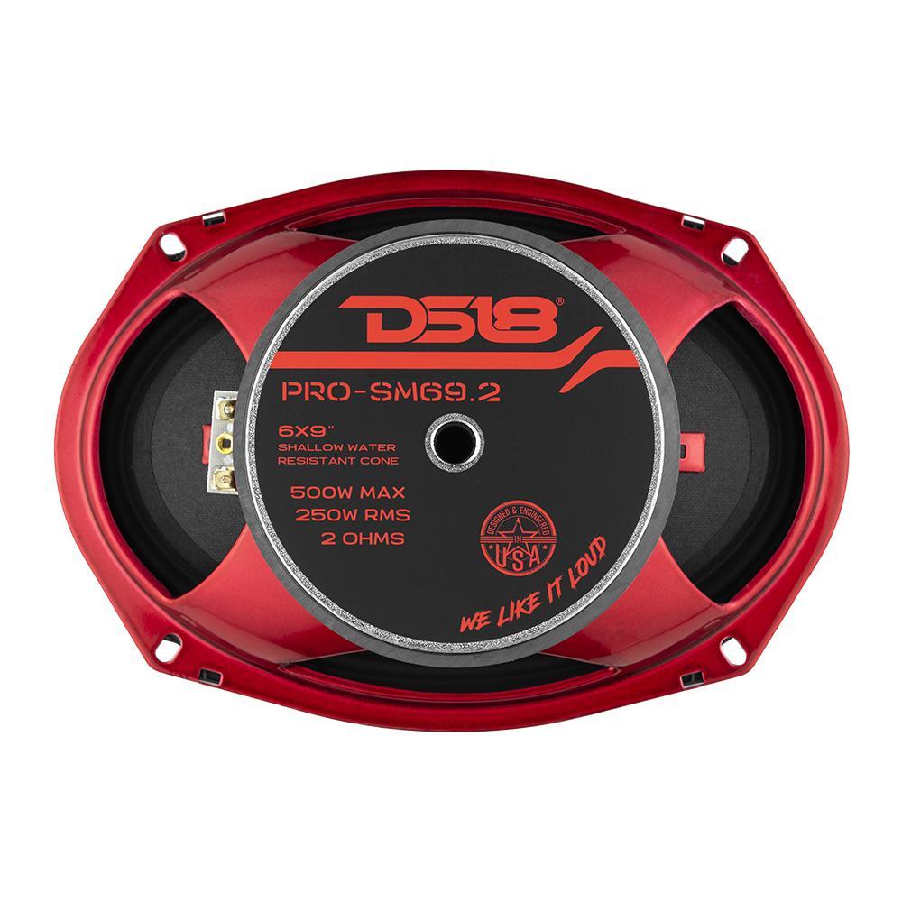 DS18 DS-PRO-SM69.2 PRO 6x9 Inch Shallow Water resistant Cone Mid