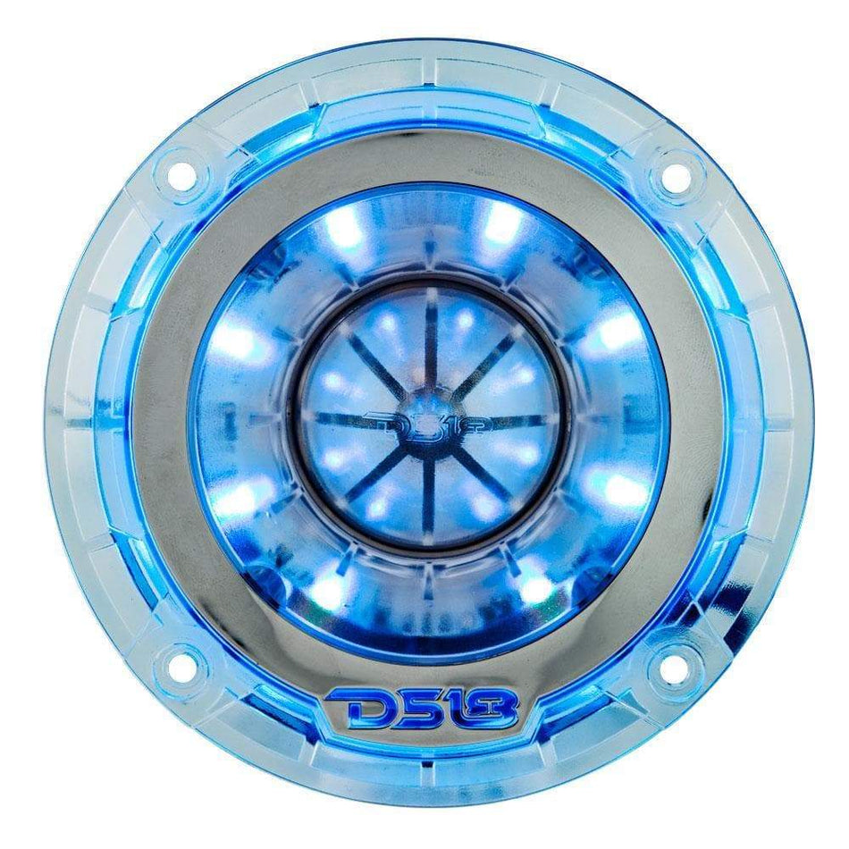 DS18 DS-PRO-TW4L Pro 1.75 Inch VC Titanium Super Bullet Tweeter W/ RGB LED Lights 560 Watts 4-Ohm DS18