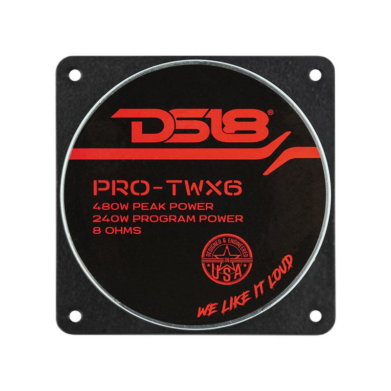 DS18 DS-PRO-TWX6 PRO 1.5 Inch VC Aluminum Super Bullet Tweeter 480 Watts 8-Ohm DS18