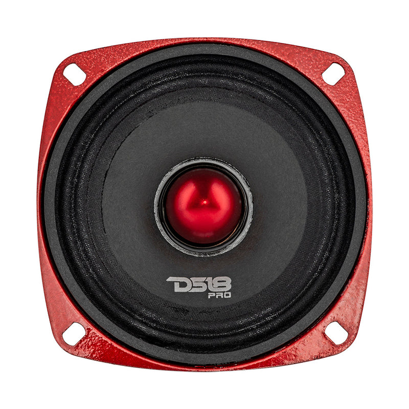 DS18 DS-PRO-X4.4BMSL PRO-X 4 Inch Shallow Mid-Range Loudspeaker with Bullet 200 Watts 4-Ohm DS18