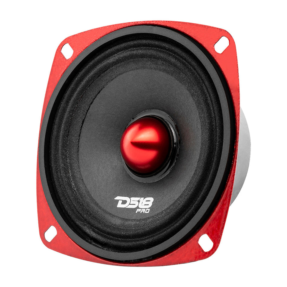 DS18 DS-PRO-X4.4BMSL PRO-X 4 Inch Shallow Mid-Range Loudspeaker with Bullet 200 Watts 4-Ohm DS18