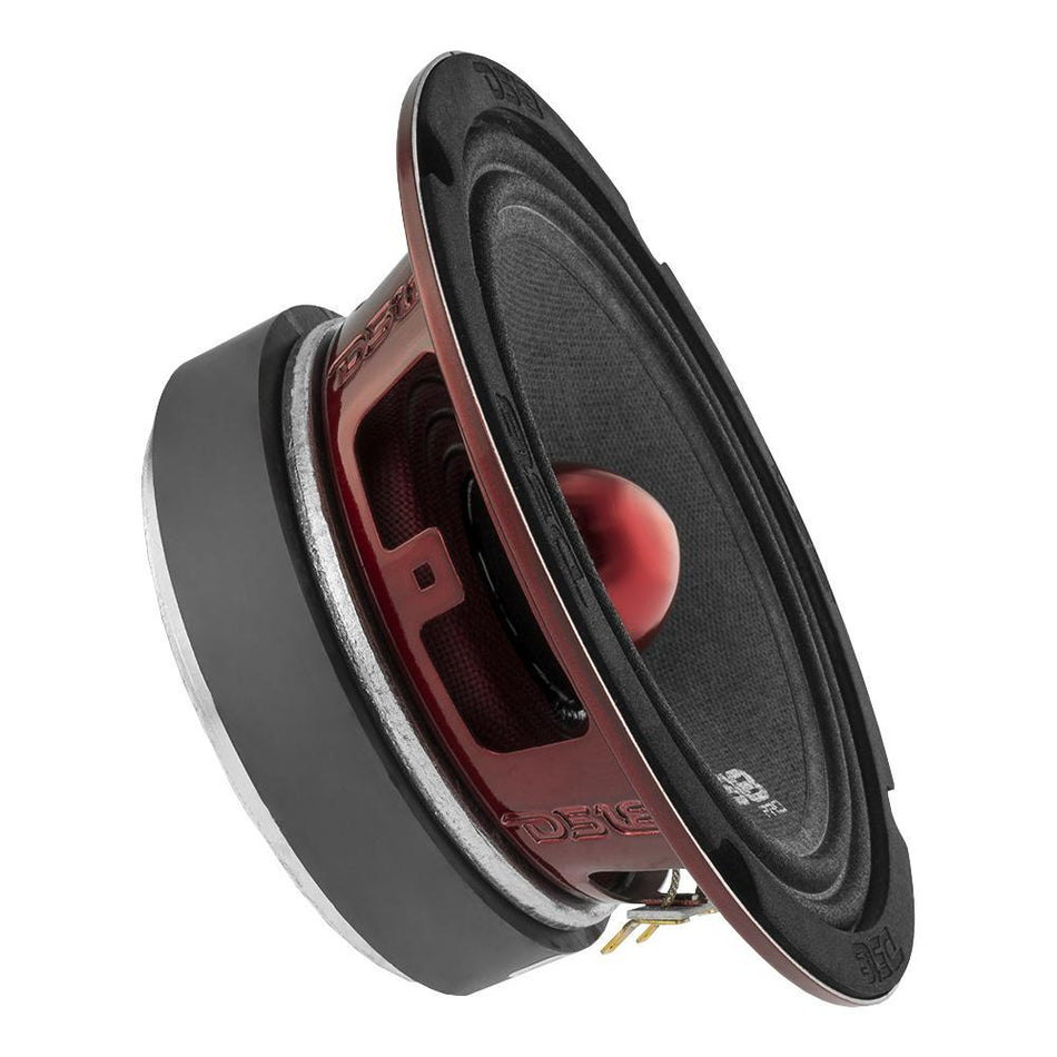 DS18 DS-PRO-X6.4BM, angled rear view showing terminals, magnet and cone edge