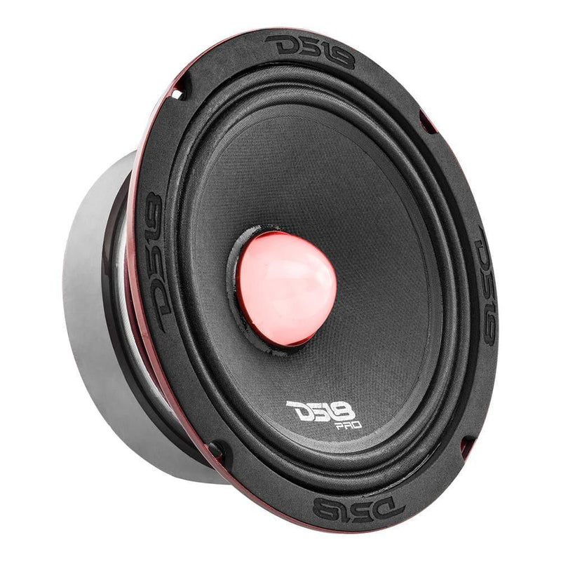 DS18 DS-PRO-X6.4BMRGB PRO-X 6.5 Inch Mid-Range Loudspeaker W/ RGB Light Bullet 500 Watts 4-Ohm DS18