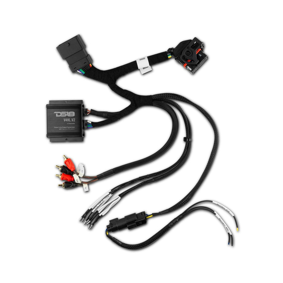 DS18 Plug and Play Amplifier Harness for Harley Davidson