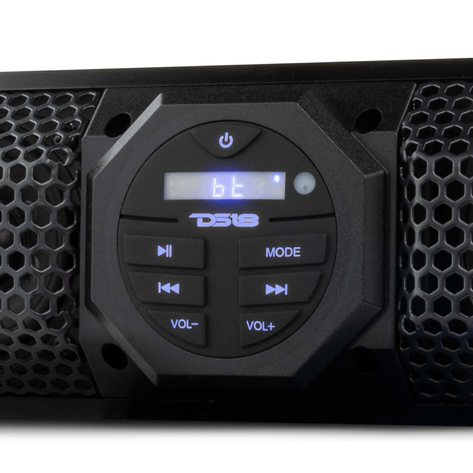 DS18 DS-SB24BT 24 Inch Amplified Marine Sound Bar System With BT DS18