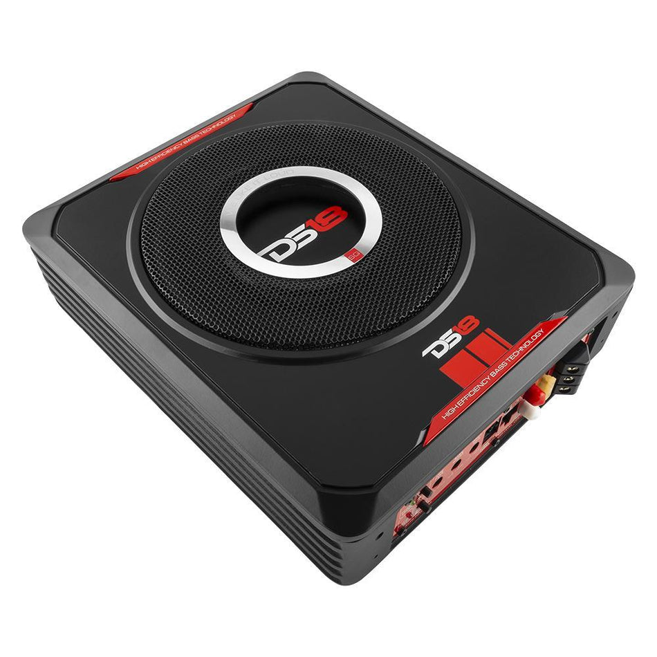 DS18 DS-SQBASS8 8 Inch UnderSeat Amplified Subwoofer 150 Watts DS18