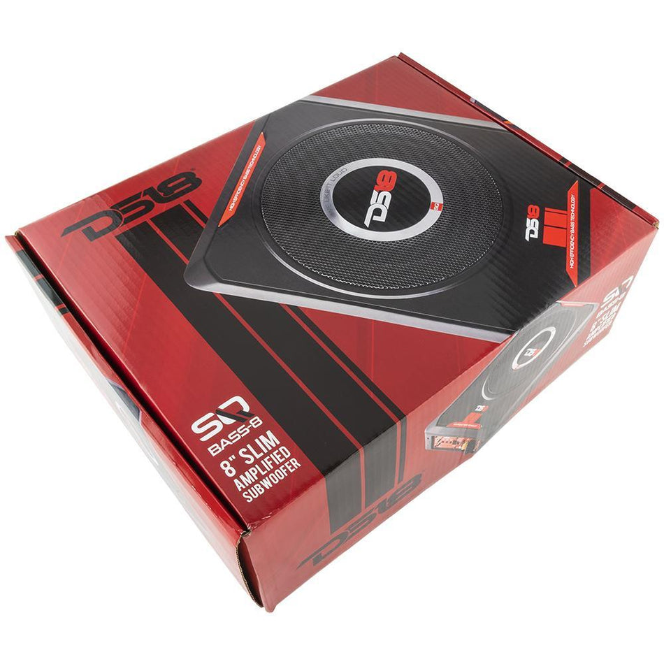 DS18 DS-SQBASS8 8 Inch UnderSeat Amplified Subwoofer 150 Watts DS18