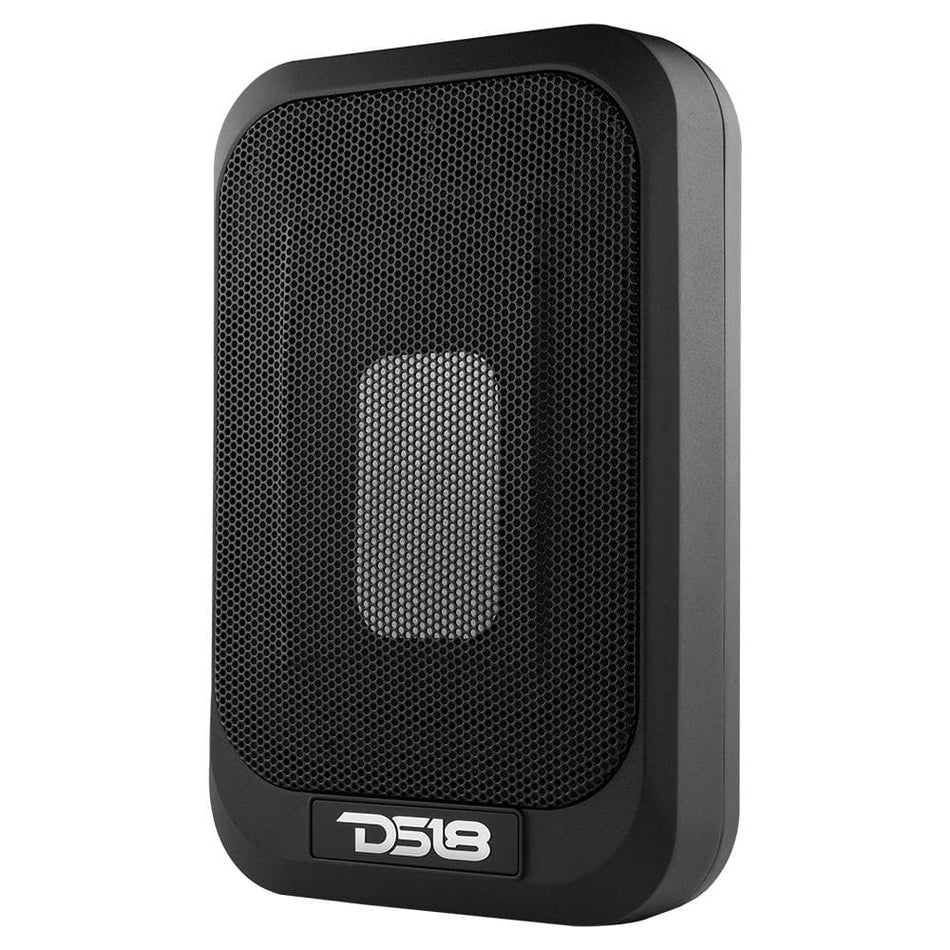 DS18 DS-SQBASSX2 7x9 UnderSeat Amplified Subwoofer W/ a 4x6 Radiator 150 Watts DS18