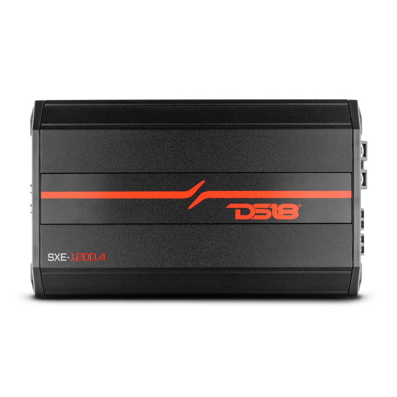 DS18 DS-SXE-1200.4/BK Full-Range Class AB 4-Channel Amplifier 1200 Watts Black DS18