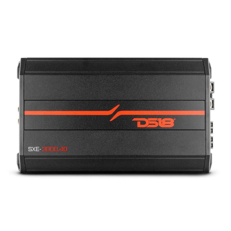 DS18 DS-SXE-3000.4D/BK Full-Range Class D 4-Channel Amplifier 3000 Watts Black DS18
