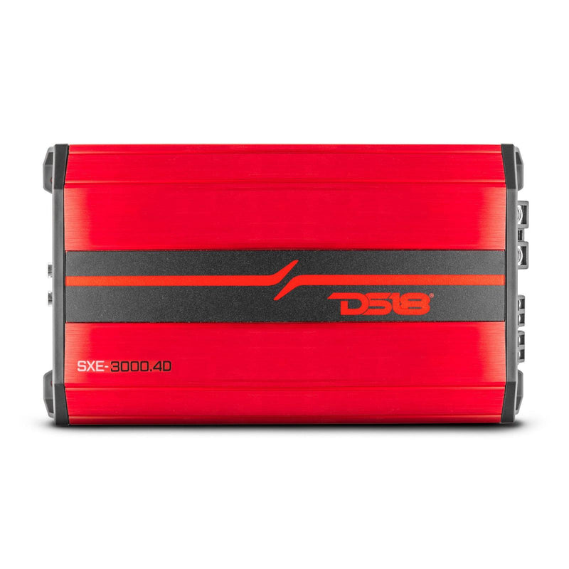DS18 DS-SXE-3000.4D/RD Full-Range Class D 4-Channel Amplifier 3000 Watts Red DS18