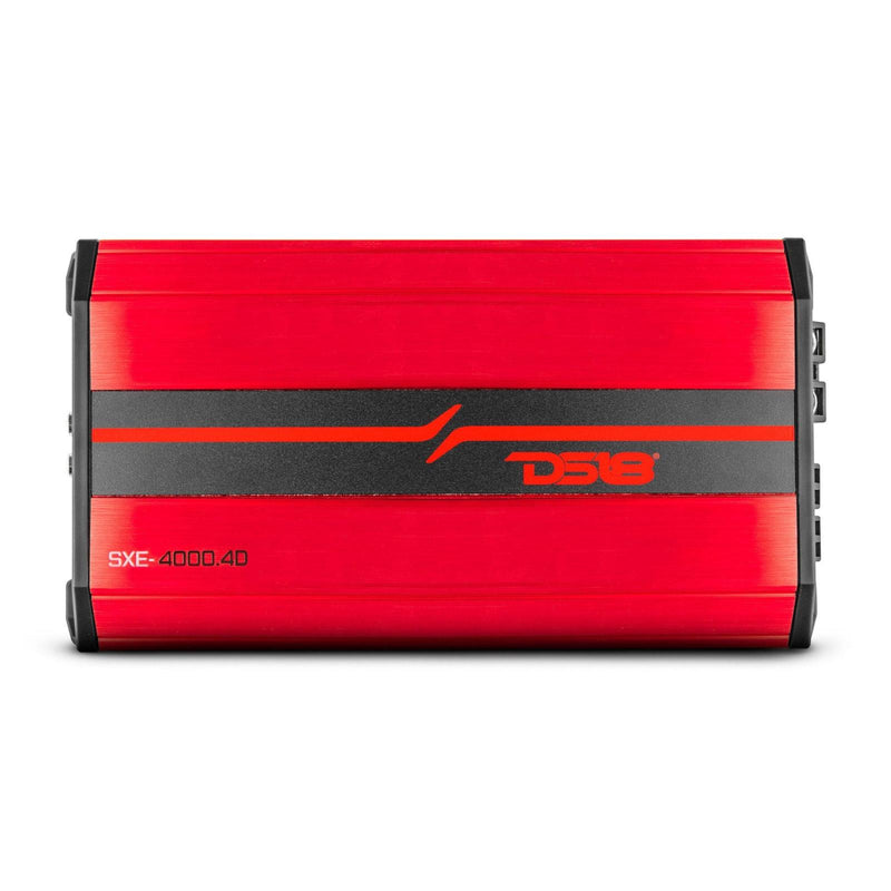 DS18 DS-SXE-4000.4D/RD Full-Range Class D 4-Channel Amplifier 4000 Watts Red DS18