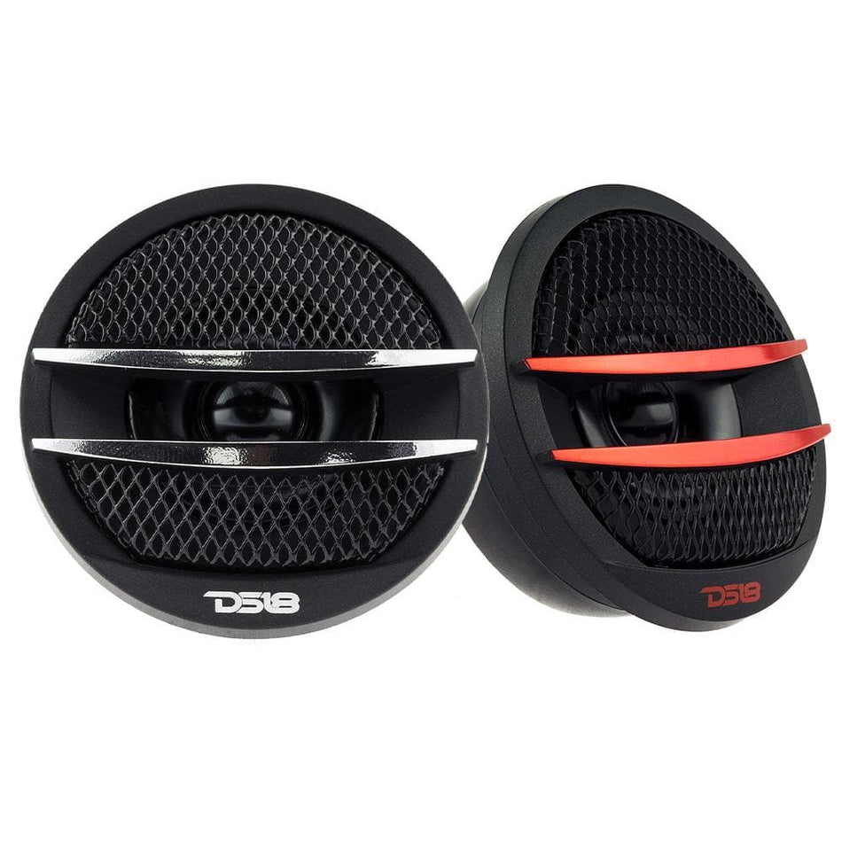 DS18 DS-TX1R 1.38 Inch Diamater .5 Inch VC Pei Dome Tweeter 200 Watts Red DS18