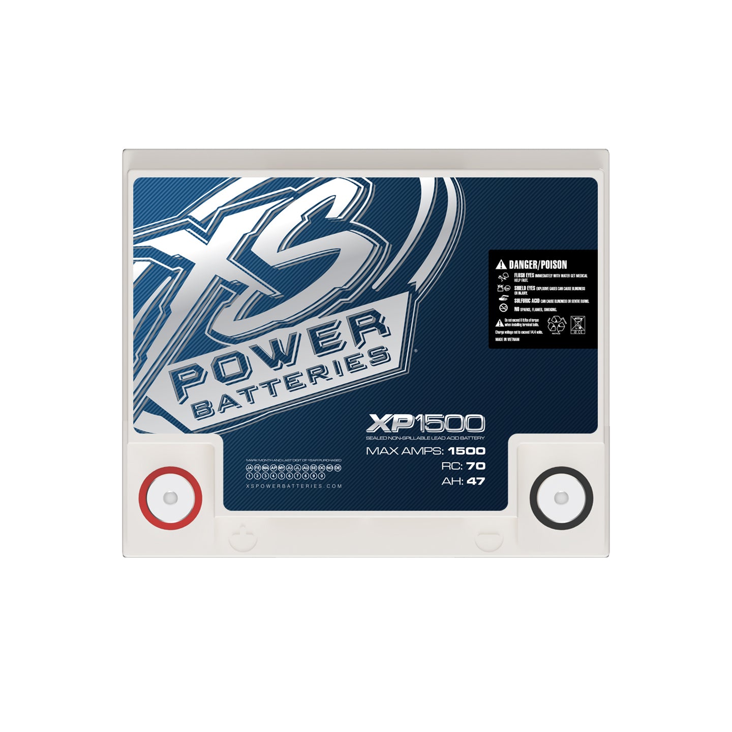 XS Power XP1500 AGM Battery for 1500W Car Audio – Elite Auto Gear