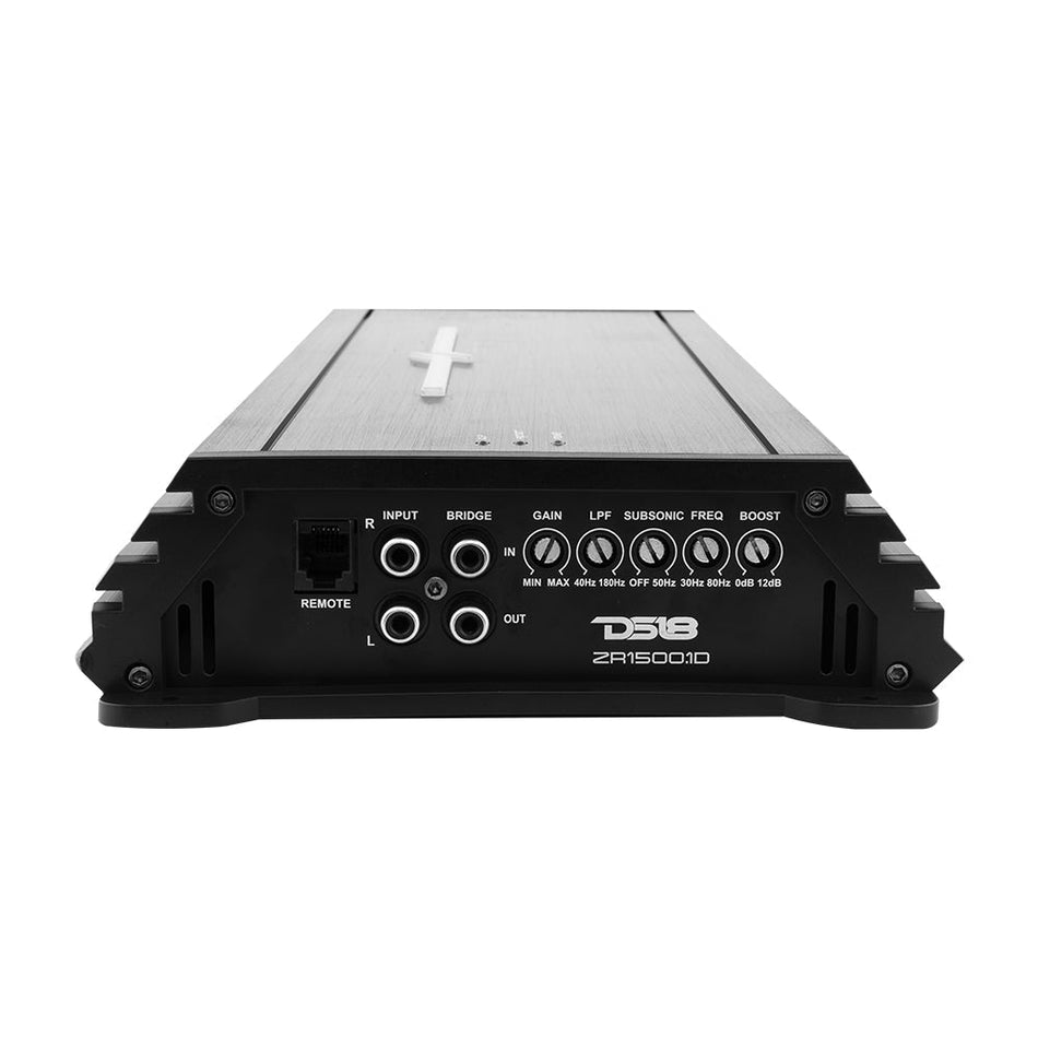 DS18 DS-ZR1500.1D ZR Class D 1-Channel Monoblock Amplifier 1500 Watts RMS DS18