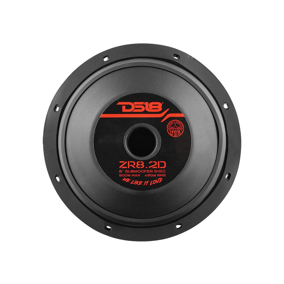 DS18 DS-ZR8.2D ELITE-Z 8 Inch Subwoofer with 1000W Watts DVC 2-Ohm DS18
