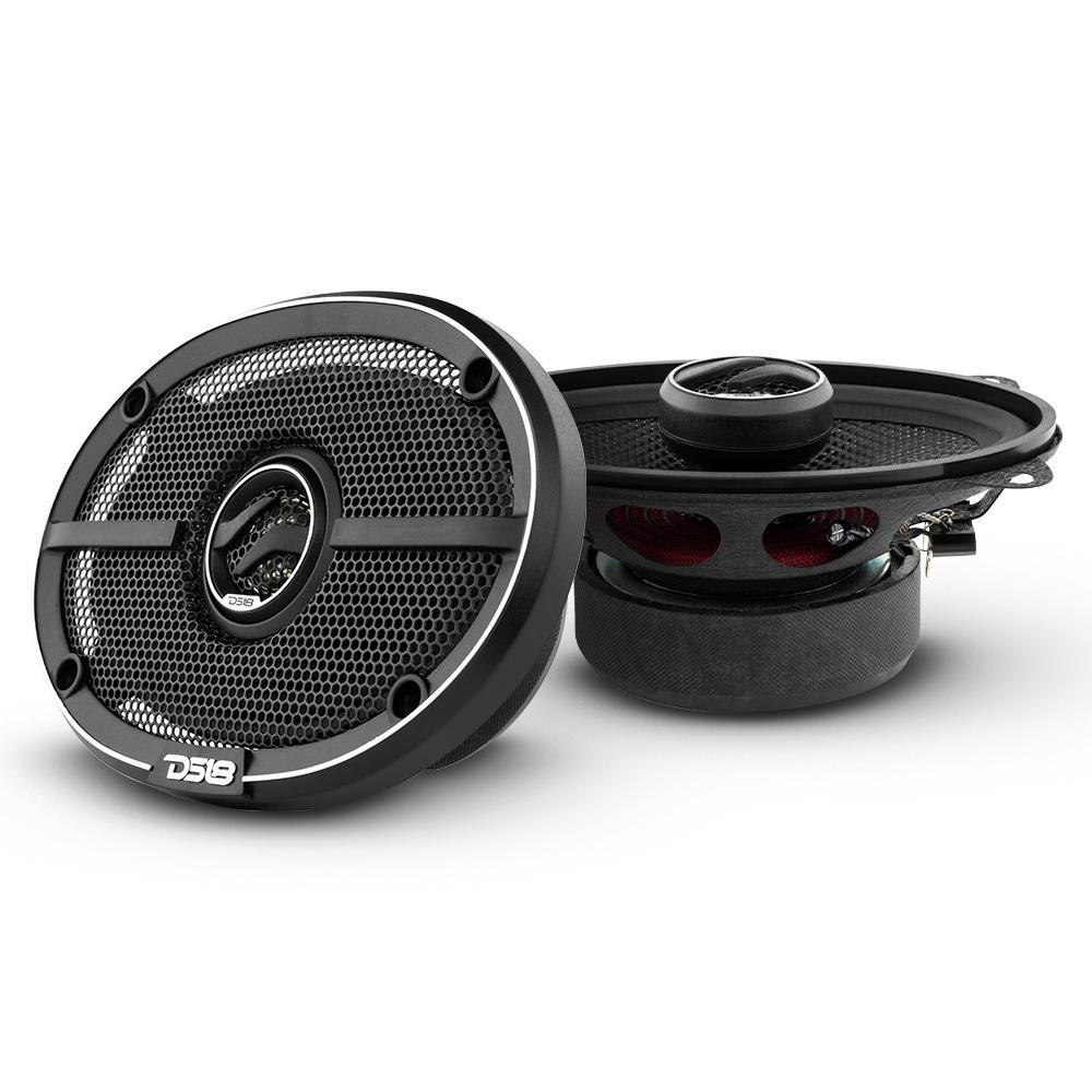 DS18 DS-ZXI-464 ELITE 4x6 Inch 2-Way Coaxial Speakers with Kevlar