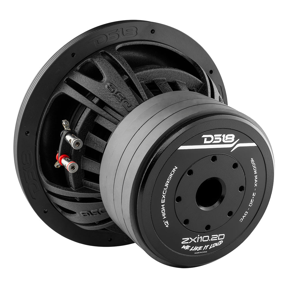 DS18 DS-ZXI10.2D ZXI High Excursion 10 Inch Subwoofer 1600W Watts