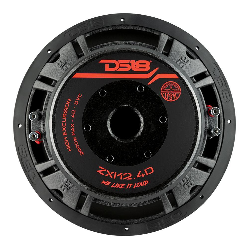 DS18 DS-ZXI12.4D ZXI High Excursion 12 Inch Subwoofer 2000W Watts