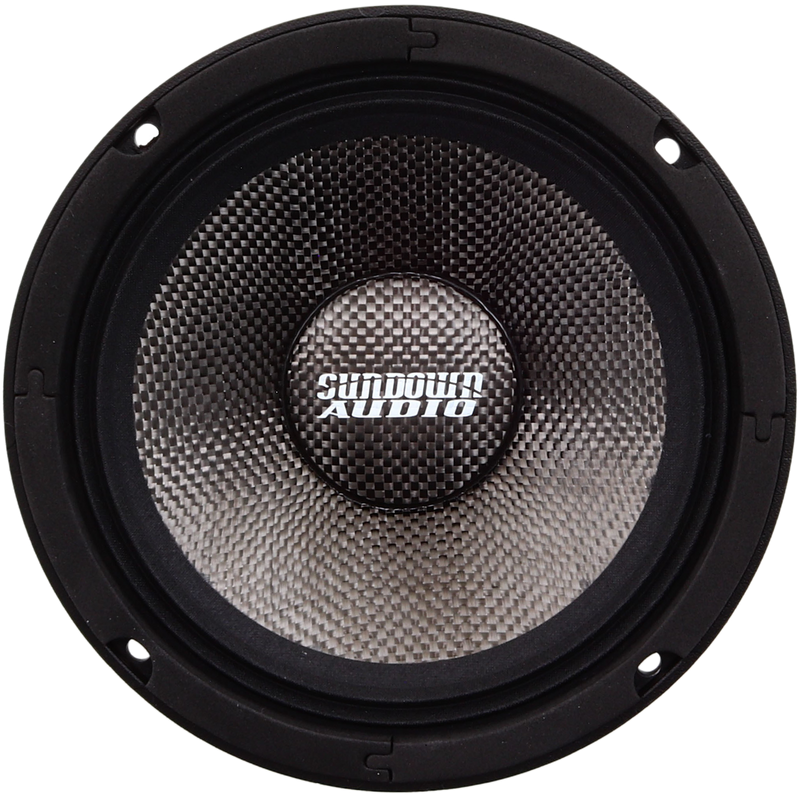 Sundown Audio NEOPROV46.54 NeoPro-6.5 v.4, front view of speaker cone with logo badge