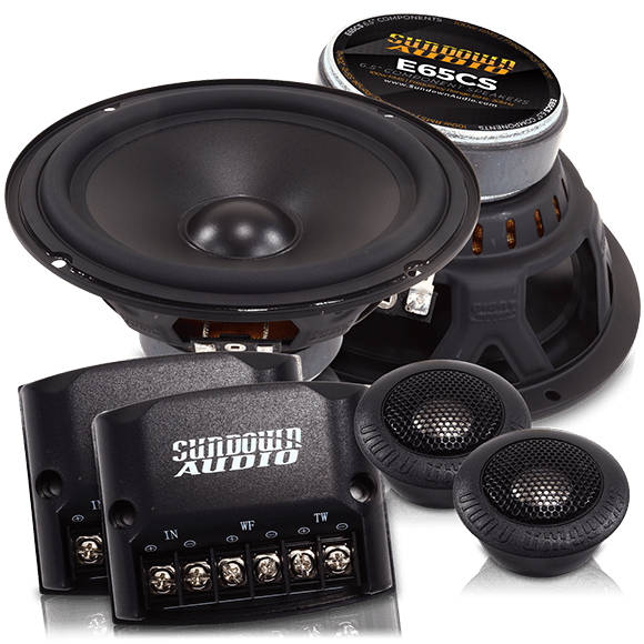 Sundown Audio E-6.5CS 6.5'' 100W RMS Component Set  6-1/2 Component Car Audio Speakers+Tweeters