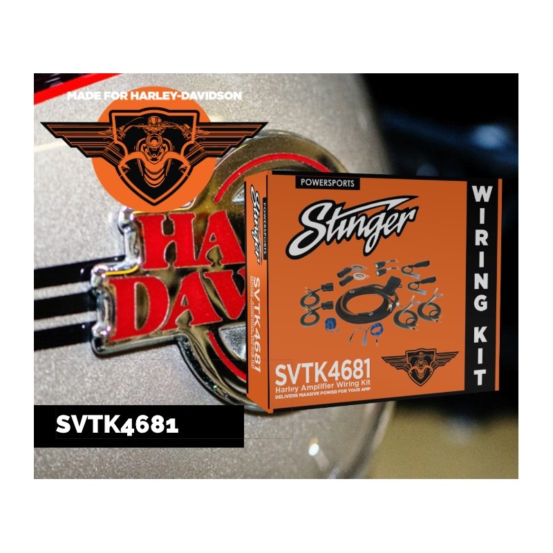 Stinger SVTK4681 HARLEY-DAVIDSON 2/4 CHANNEL UNIVERSAL AMPLIFIER WIRING KIT