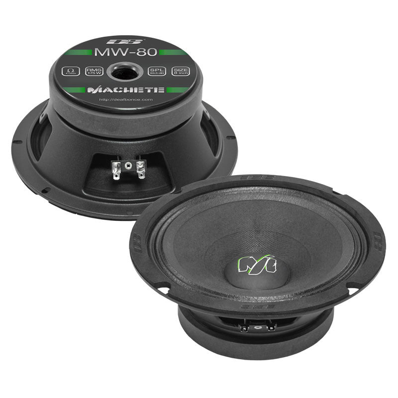 Deaf Bonce Machete MW‑80 8" Mid‑Bass Speakers Pair – 200W (Pair)