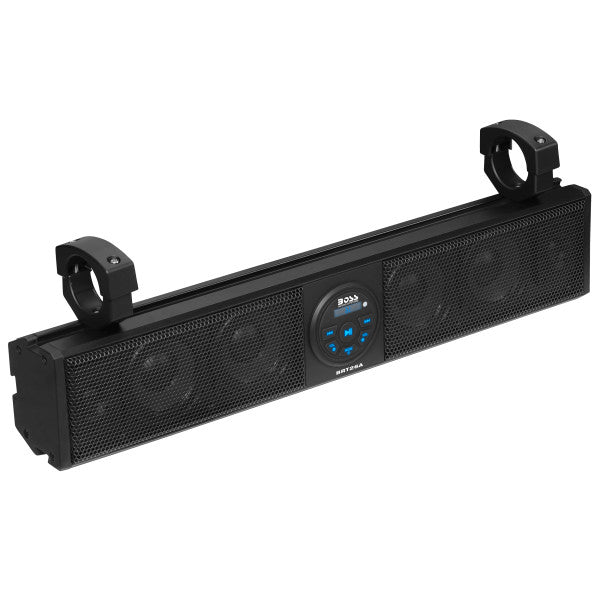 Boss Audio BOSS-BRT26A BOSS Audio Systems BRT26A ATV UTV Sound Bar - 26 Inch Wide, IPX5 Rated Weatherproof, Bluetooth, Amplified, 4 Inch Speakers, Soft Dome Tweeters, Easy Installation for Dune Buggies, Jeeps, Rock Crawlers